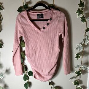 Love Maternity Pink Textured Top